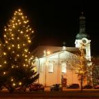 Kostel sv. Jana Nepomuckého, Mladá Boleslav (vánoční noční)