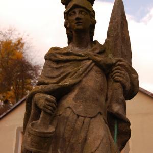 Socha sv. Floriána u máchadla, autor: Z archivu města Dubá