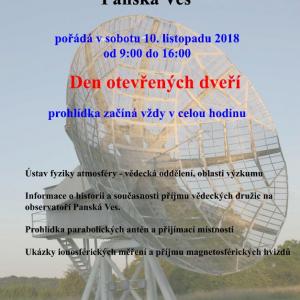 Den otevřených dveří observatoř 2018, autor: Z archivu města Dubá