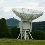 Panská Ves - parabola v Ionosferické observatoři, autor: Z archivu města Dubá