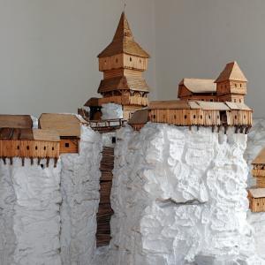 02 Model Drábské světničky středověká podoba Muzeum města Mnichovo Hradiště