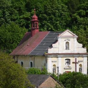 pohled na kostel z dálky, autor: J. Bergl